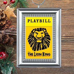 The‎ Lion King Broadway Musical Playbill Christmas Tree Ornament
